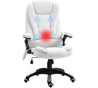 Vinsetto Massage Chair Basic Tilt Fixed Armrest White 120 kg 921-171V74CW 740 x 670 x 1,160 mm