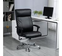 Vinsetto Massage Office Chair Pu Leather Computer Chair W/ Tilt Function Black