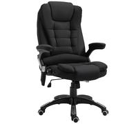 Vinsetto Reclining Office Chair with Heating Massage Points, Black
