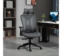 Vinsetto Mesh Office Chair For Home With Lumbar Support, Sliding Seat, 3D Arm