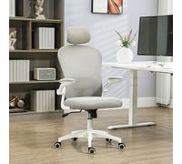 Vinsetto Mesh Office Chair With Headrest - 4D Lumbar Support - Flip-up Arm | TJ Hughes
