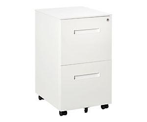 Vinsetto Mobile File Cabinet 924-032WT White 390 x 480 x 670 mm