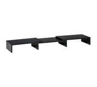 Vinsetto Monitor Stand Screen Riser Adjustable 80-117cm Dual Laptop Shelf