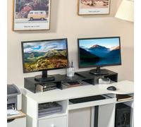 Vinsetto Monitor Stand Screen Riser w/ Adjustable Length for Two Laptop Max
