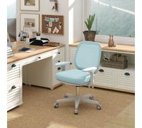 Vinsetto Office Chair, 360 Degree Swivel Desk Chair With Wheels, Light Green