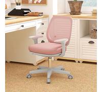 Vinsetto Office Chair, 360 Degree Swivel Desk Chair With Wheels, Pink