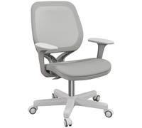 Vinsetto Office Chair, Breathable Mesh Swivel Desk Chair with Adjustable Height and 360 Degree Swivel Security Wheels for Home Office, Study, Grey Grey