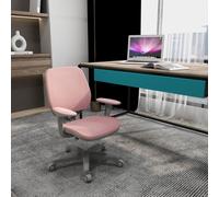 Portland Pink Swivel Office Chair with Security Wheels - Size: 94.5 x 48 x 55cm - Wilko