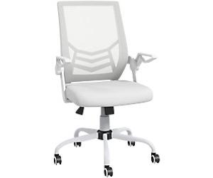 Vinsetto Office Chair Basic Tilt 2D Armrest White 120 kg 921-547V70WT 550 x 625 x 1,040 mm
