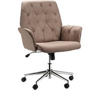 Vinsetto Office Chair Basic Tilt Fixed Armrest Brown 120 kg 921-103V71CF 690 x 660 x 970 mm