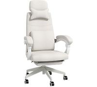 Vinsetto Home Office Chair Reclining Computer Chair W/ Lumbar Support White