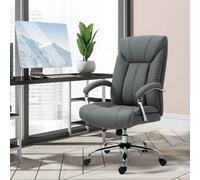 VINSETTO High Back Home Office Chair Computer Desk Chair with Arm in Grey VINSETTO Grey