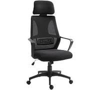 Vinsetto Office Chair Fixed Armrest Black 120 kg 921-225V70 605 x 595 mm