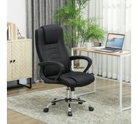 Vinsetto Height Adjustable Office Chair - Black, none