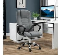 Vinsetto Office Chair For Desk, With Height Adjustable, Wheels, Dark Grey