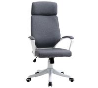 High Back Swivel Office Chair with Lumbar Back Support VINSETTO Dark Grey One Size
