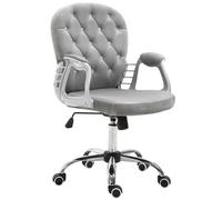 Vinsetto Office Chair with Diamond Tufted Velour