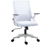 Vinsetto Office Chair, with Lumbar Support - White