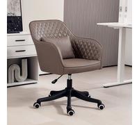 Office Chair with Rechargeable Electric Vibration Massage Lumbar Pillow VINSETTO Brown One Size
