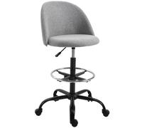 Vinsetto Padded Polyester Tall Design Office Chair Grey - CARTER | TJ Hughes