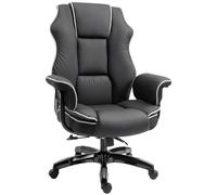 Vinsetto PU Upholstered Recliner Office Chair Black