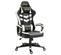 Vinsetto Racing Gaming Chair w/ Lumbar Support, Gamer Office Chair, Black White