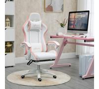 Vinsetto Racing Style Gaming Chair with Reclining Function Footrest, Pink