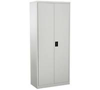 Vinsetto Regular Door Cupboard 4 Shelves Lockable 800 x 400 x 1,750 mm Cream, White