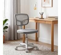 Vinsetto Small Office Chair without Arms, Swivel Mesh Desk Chair, Dark Grey