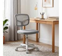 Vinsetto Small Office Chair Without Arms, Swivel Mesh Desk Chair, Dark Grey