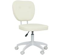 Vinsetto Vanity Task Chair With Adjustable Height - Armless - Cream/Blue - Cream | TJ Hughes Blue