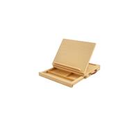 Vinsetto Wooden Table Easel Box with Storage Portable Folding Artist Easel
