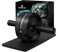 Vinsguir Ab Roller Wheel Exercise Equipment for Core Workout, Ab Wheel Roller for Home Gym, Ab Workout Equipment for Abdominal Exercise (Black&Red)