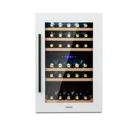 Wine Cooler Fridge Built-In 2 Zones Wine Fridge Glass Door Bar Fridge 41 Bottles [EEK: G]