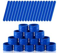 Vinsot 30 Pcs Silicone Slap Bracelets Gift for Kids DIY Slap Bands Party Favor Soft Blank Snap Wristbands Bulk for School Craft Project Painting Classroom Prizes Birthday Wedding, approx 8.5 x 1 inch