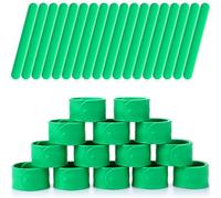 Vinsot 30 Pcs Silicone Slap Bracelets Gift for Kids DIY Slap Bands Party Favor Soft Blank Snap Wristbands Bulk for School Craft Project Painting Classroom Prizes Birthday Wedding(Green)