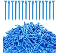 Vinsot 500 Pcs Wood Golf Tees Bulk 3-1/4 Inch Unbreakable Long Colored Tall Golf Tees for Men Women Kids Balls Game (Sky Blue)
