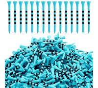 Vinsot 500 Pcs Wood Golf Tees Bulk 3-1/4 Inch Unbreakable Long Colored Tall Golf Tees for Men Women Kids Balls Game (Lake Blue Black)