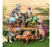 Vinsot 8 Pack 39" Giant Inflatable Dinosaur Toy for Birthday Party Decorations 3D Dinosaur Balloons Self Standing Dino Aluminum Foil Balloons for Garden Jungle Party Gift Photo Prop Supplies(Classic)