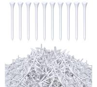 Vinsot 800 Pcs Wood Golf Tees Bulk 3-1/4 Inch Unbreakable Long Colored Tall Golf Tees for Men Women Kids Balls Game (White)