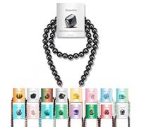 Vinswet 45pcs 8mm Hematite Natural Stone Beads Round Genuine Real Stone Beading Loose Gemstones DIY Smooth Bead for Bracelet Necklace Earrings Jewelry Making