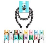 Vinswet 45pcs 8mm Labradorite Natural Stone Beads Round Genuine Real Stone Beading Loose Gemstones DIY Smooth Bead for Bracelet Necklace Earrings Jewelry Making
