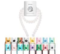 Vinswet 45pcs 8mm Selenite Natural Stone Beads Round Genuine Real Stone Beading Loose Gemstones DIY Smooth Bead for Bracelet Necklace Earrings Jewelry Making