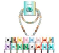 Vinswet 60pcs 6mm Amazonite Natural Stone Beads Round Genuine Real Stone Beading Loose Gemstones DIY Smooth Bead for Bracelet Necklace Earrings Jewelry Making