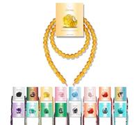 Vinswet 60pcs 6mm Citrine Natural Stone Beads Round Genuine Real Stone Beading Loose Gemstones DIY Smooth Bead for Bracelet Necklace Earrings Jewelry Making