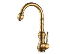 Vinta SLE Kitchen Faucet Antique Brass h Swivel Spout Bronzed Sink Mixer Tap Retro Design for Kitchen or Bathroom & Water Tap