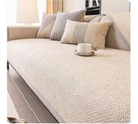 Vinta Sofa Cover Non Slip Couch Protector Woven Cotton Linen Blend Sofa Throw for 1 2 3 4 Seaters U Sd & L Sd Fit (70x150cm)