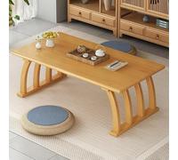 Vinta Solid Wood Low Table - Portable Japanese Floor Coffee Table for Living Room, 70cm Small Table for Mat & Tea Room, Elegant Minimalist Design, Perfect for Cozy Spaces