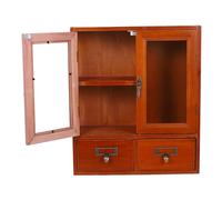 Vinta Wooden Double Door Wall Cabinet Sturdy for Cosmetics Office Supplies & Home Decor Sto Solut for Any Room