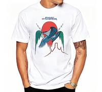 Vinta1974 Eagle On The Border Concert Rock Band Tour T-Shirt Hipster Unisex Streetwear Hip hop Style Casual Tshirts White